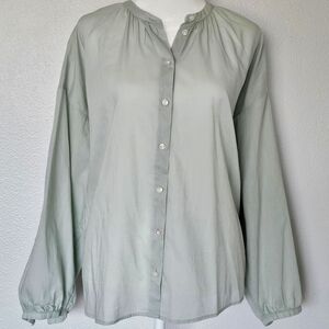 J. Crew Women's Button-Down Shirt - Light Green